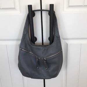 Tignanello grey leather bag
